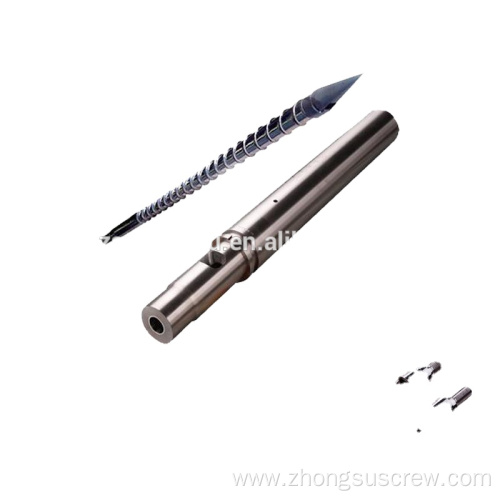 Plastic injection molding machine screw barrel